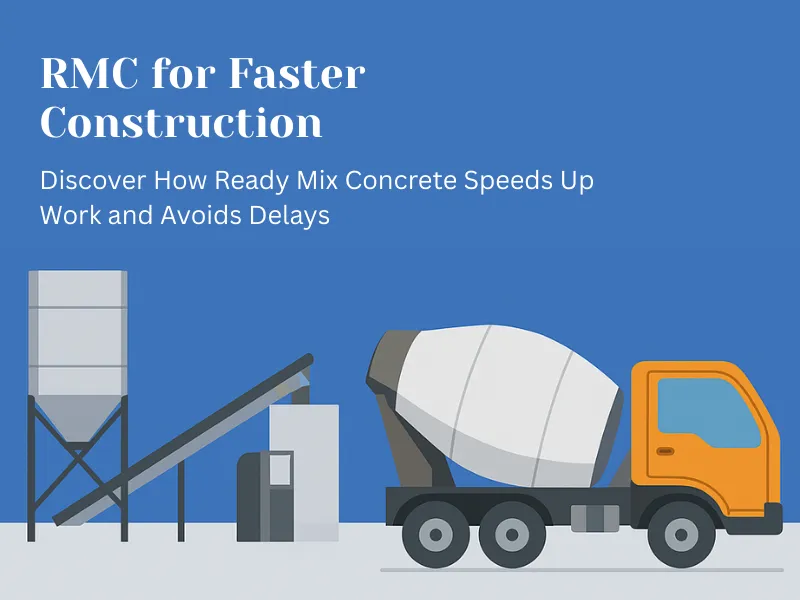 Construction site showing how ready mix concrete reduces project delays