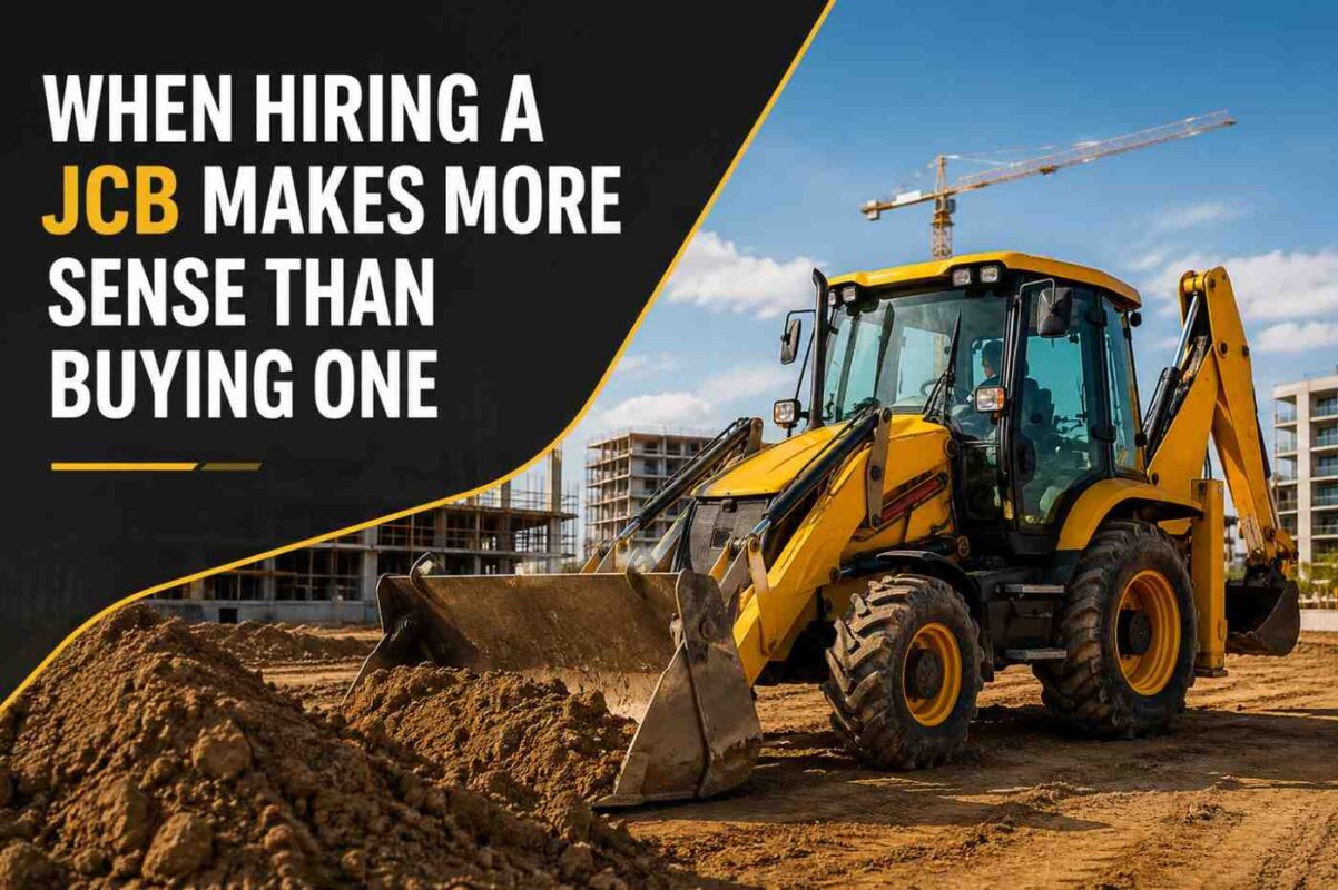 When Hiring a JCB Makes More Sense Than Buying One - Spectrum Concrete Pvt Ltd